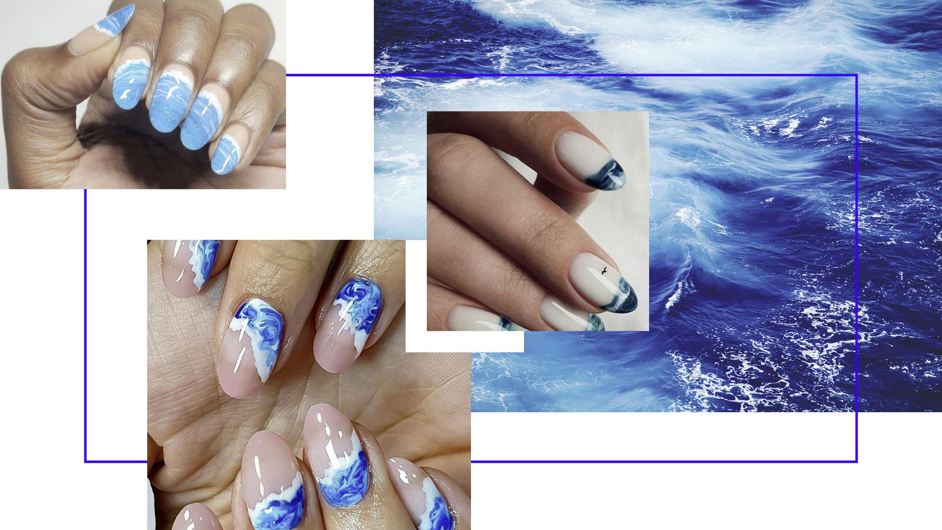 The Sea Glass Nail Trend Brings Beachy Vibes To Your Fingertips